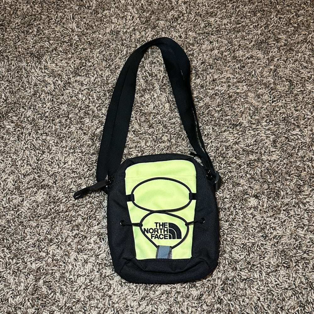 The North Face unisex Lime and Black Messenger Bag